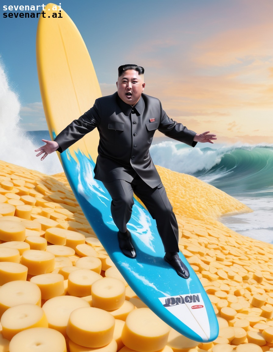 humor, surreal, political satire, absurd, cheese, kim jong-un, north korea