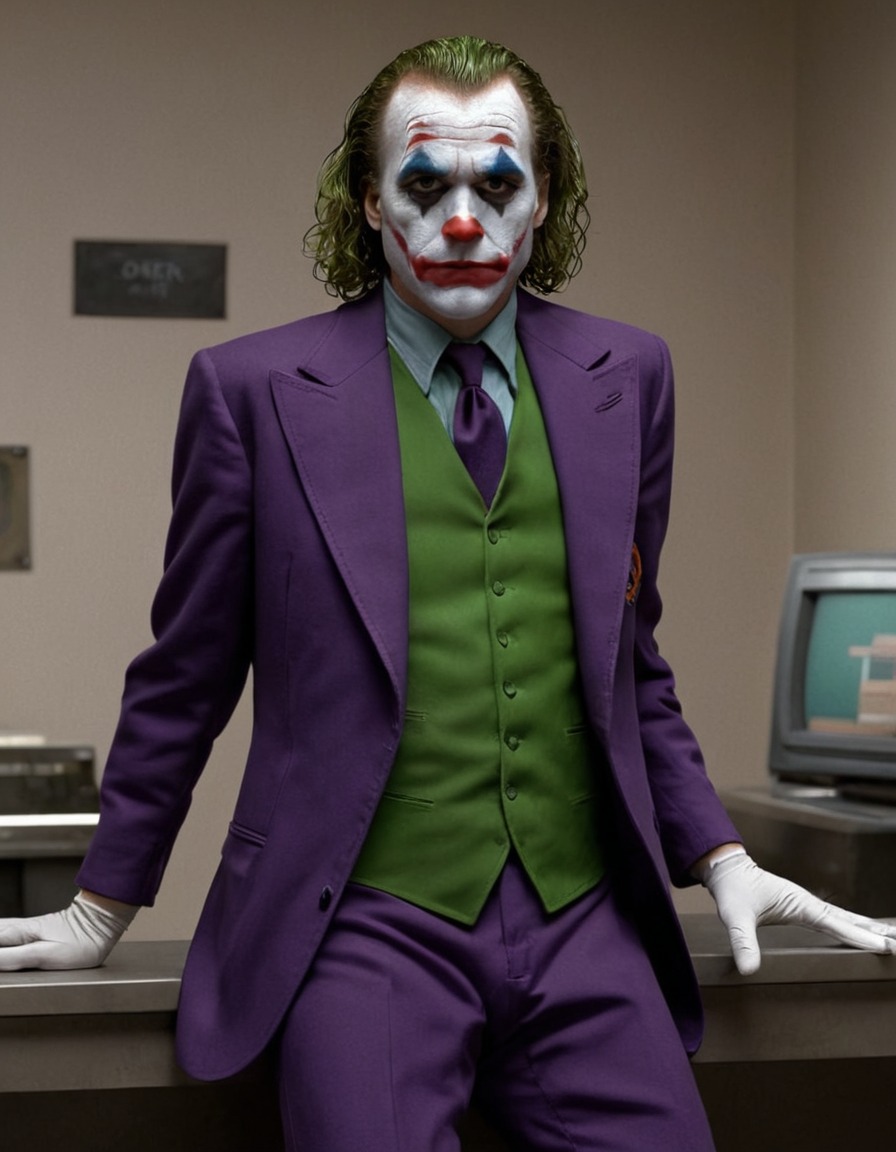 joker (2019), movie, painted scene, joaquin phoenix, arthur fleck, dc comics, mental health