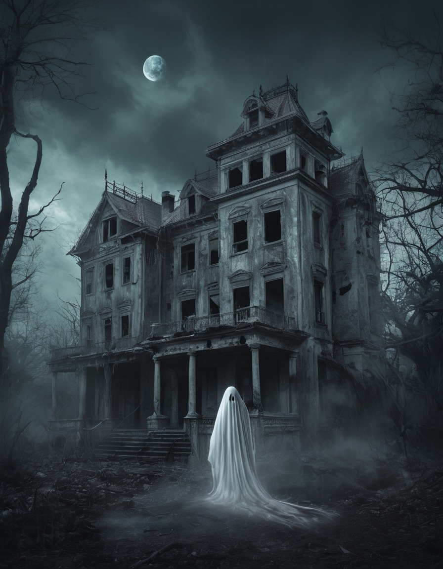 ghost, apparition, mansion, haunting, paranormal, gothic, underground, dark