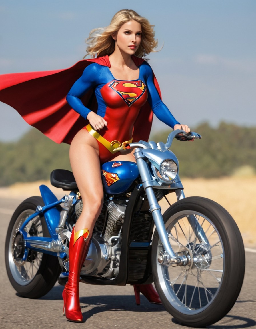 bike, supergirl (dc comics), superhero, comic character, kara zor-el, dc universe