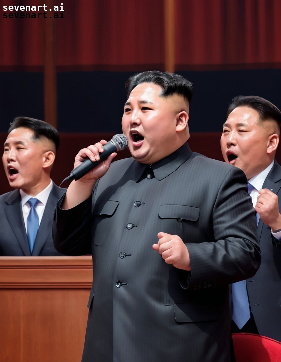 kim jong-un, karaoke competition, world leaders, glitch, entertainment, north korea