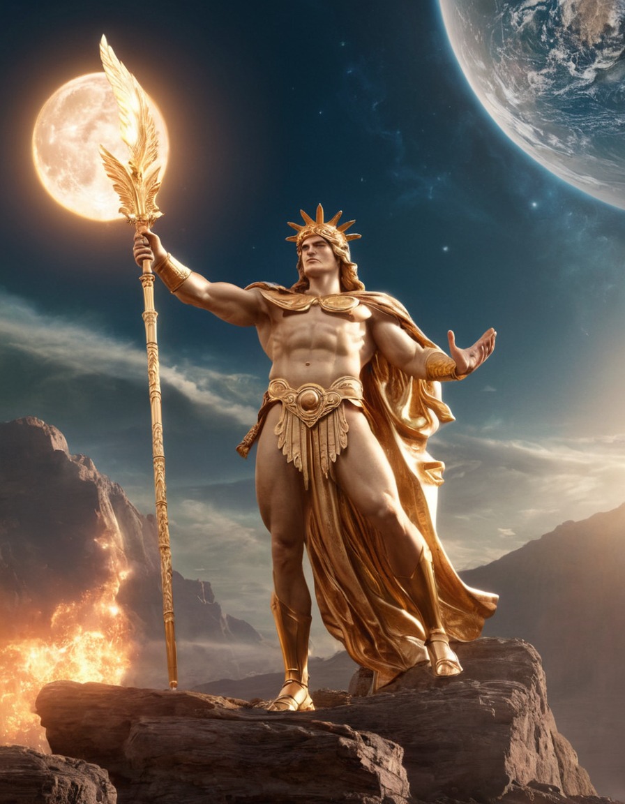 apollo, epic, greek mythology, god, mythological scene