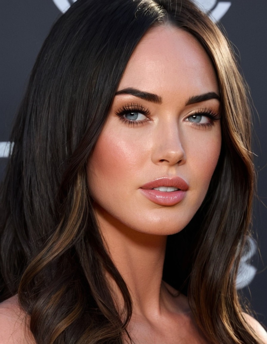 megan fox, portrait painting, celebrity, artwork, famous actress