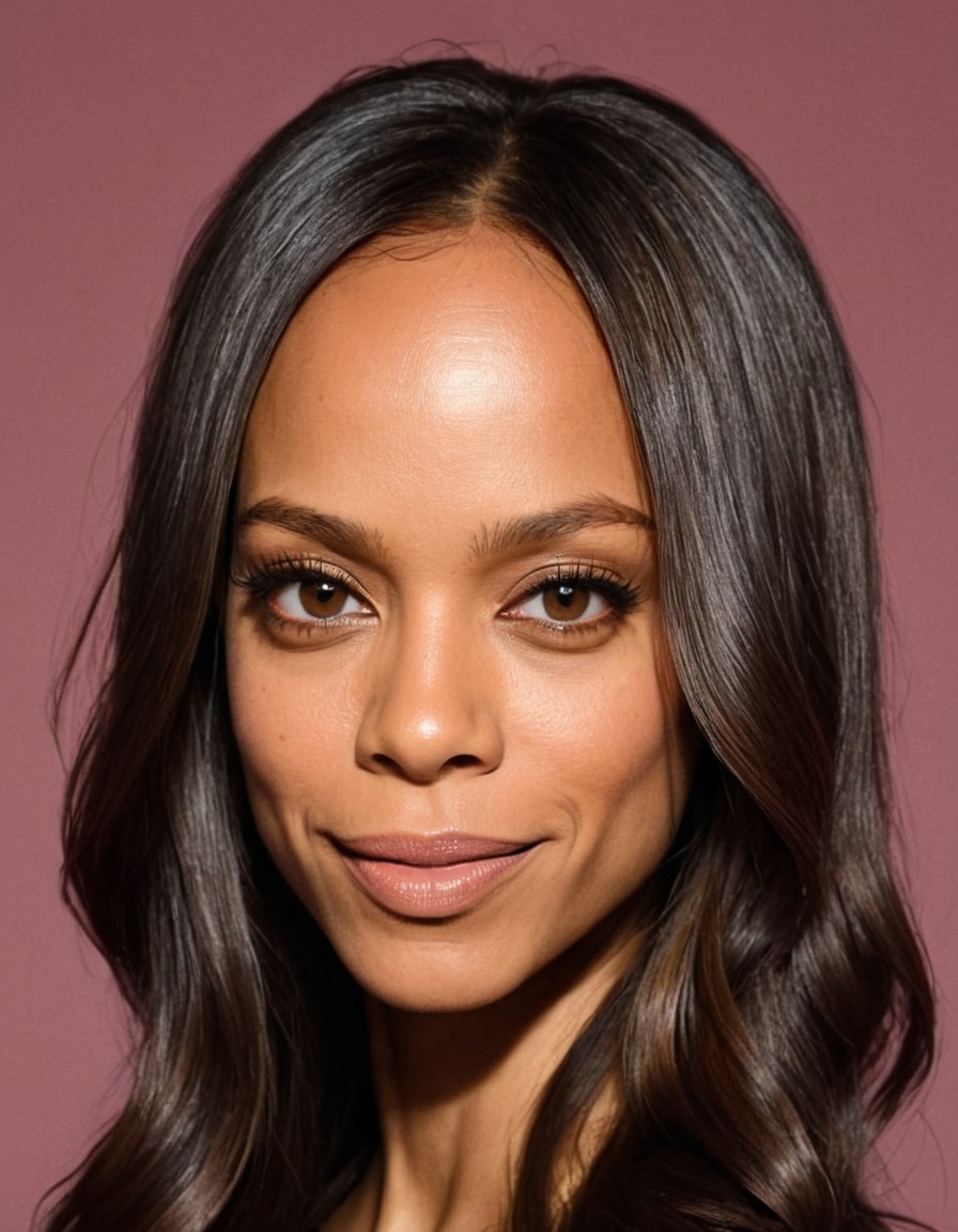 zoe saldana, actress, funny, painting, celebrity, humor