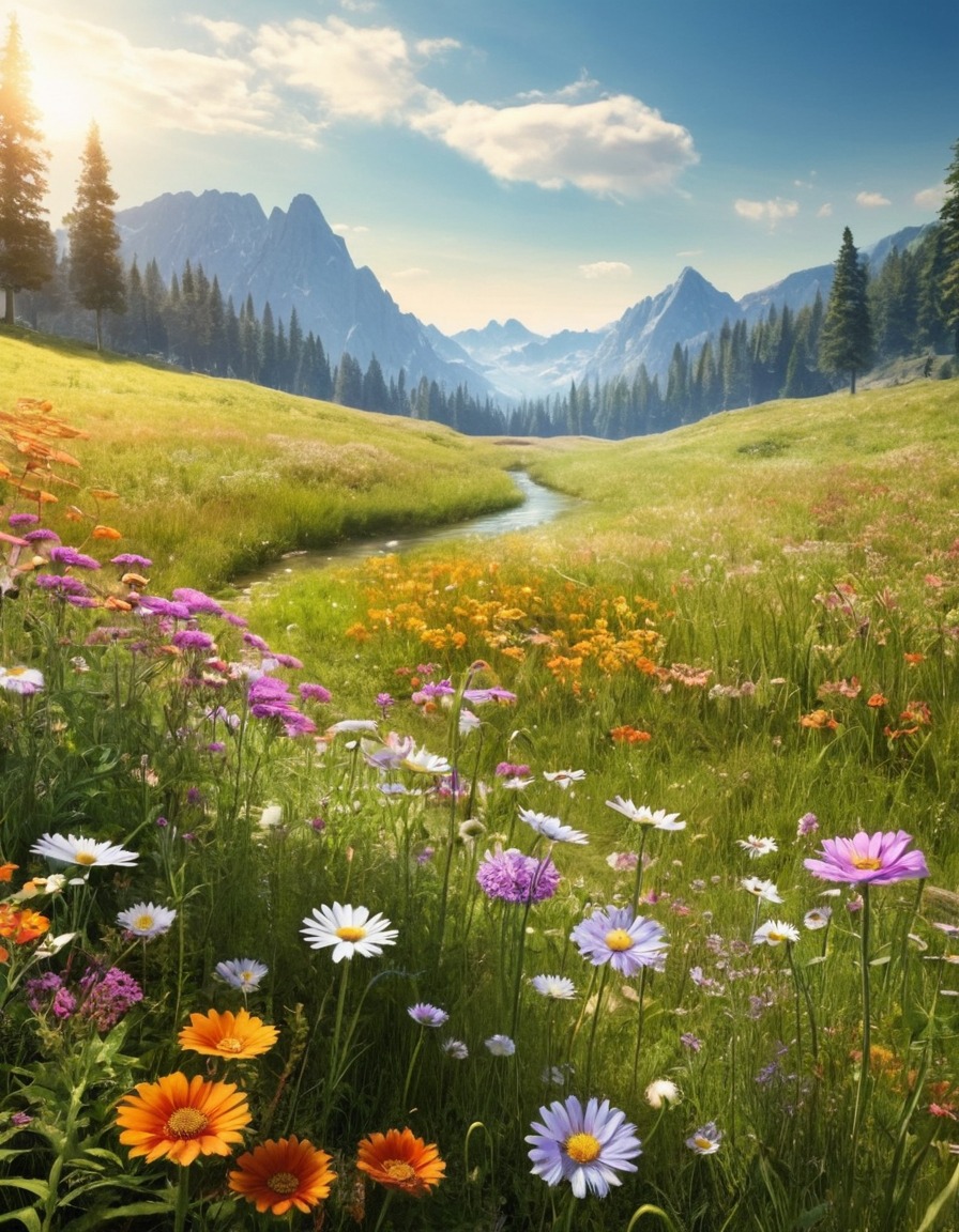 nature, meadow, beautiful, scenery