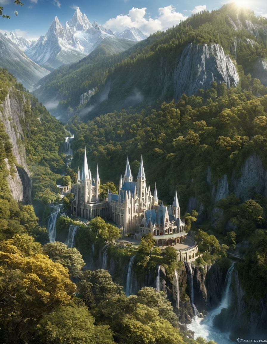 rivendell, last homely house, middle-earth, fantasy, elves, john tolkien, tolkien