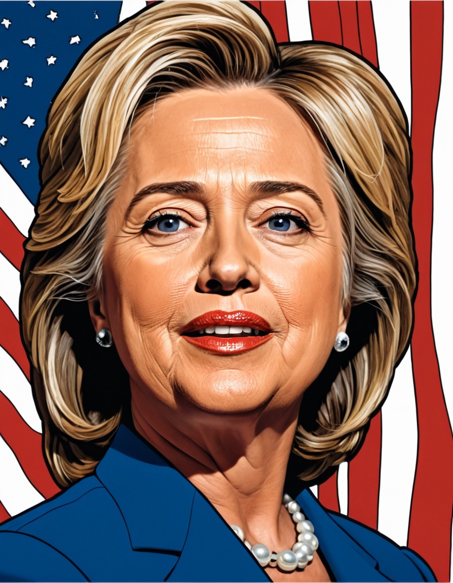 satire, political humor, caricature, hillary clinton, satire art, politics