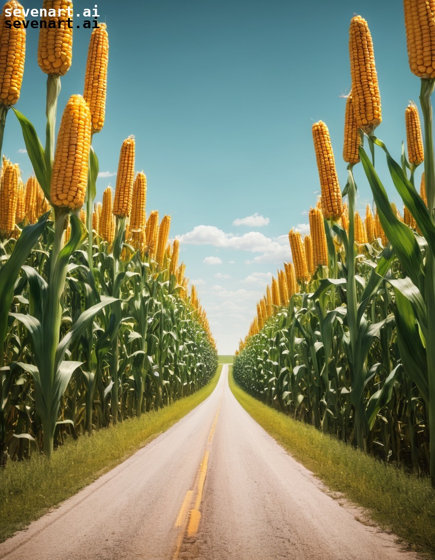 rural, agriculture, midwest, road trip, corn field, usa