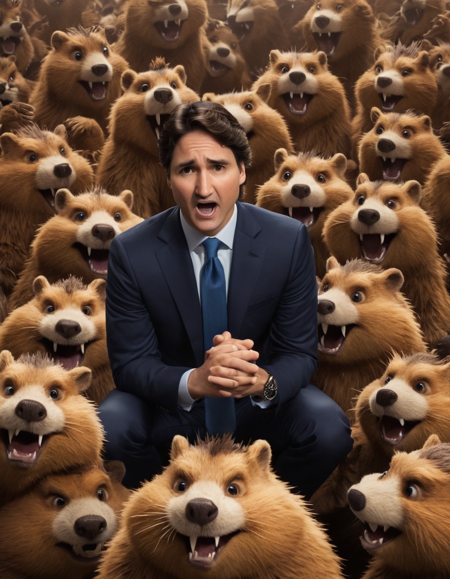 politics, canada, justin trudeau, beavers, humor, fun