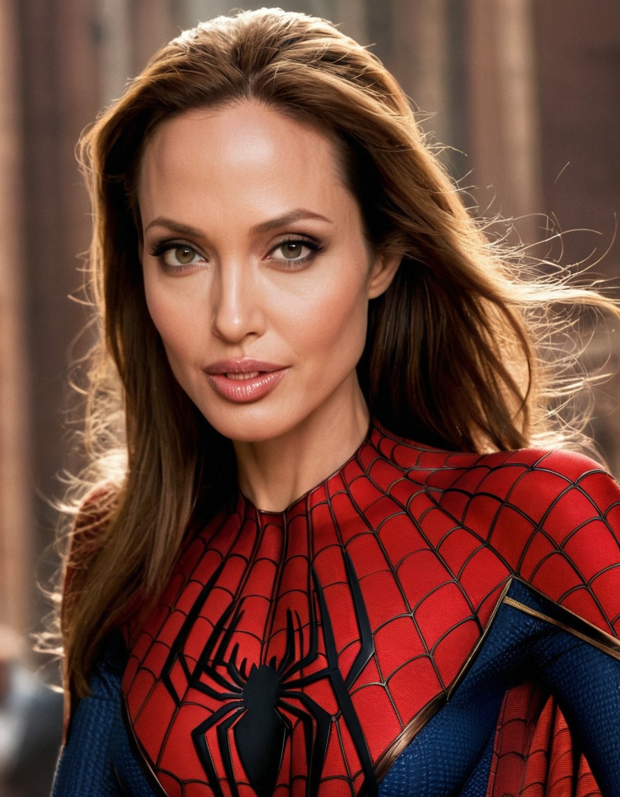 angelina jolie, spiderman, hollywood, actress, superhero, marvel, celebrity