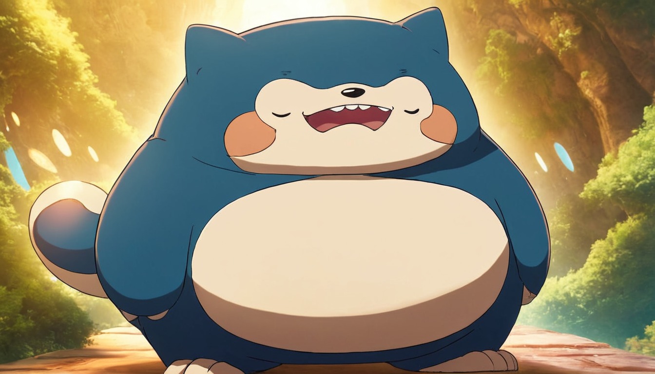 pokemon, anime, digitalart, fanart, nintendo, snorlax