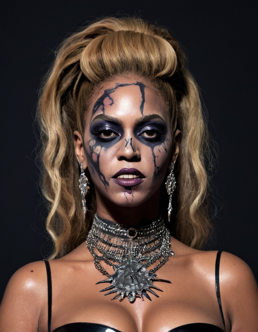 beyoncé, glamorous, makeup, zombie, celebrities