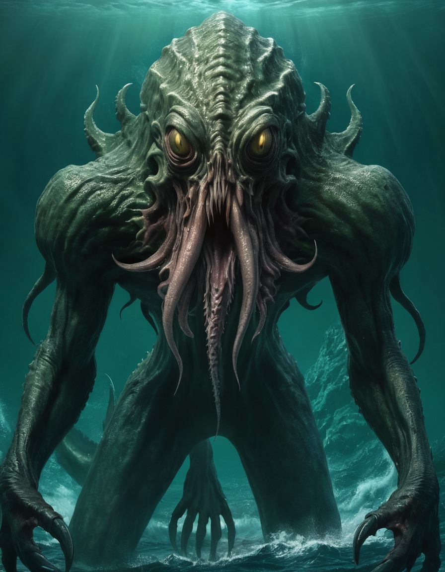 cthulhu, epic, horror, sea monster, mythical being, eldritch, great old one