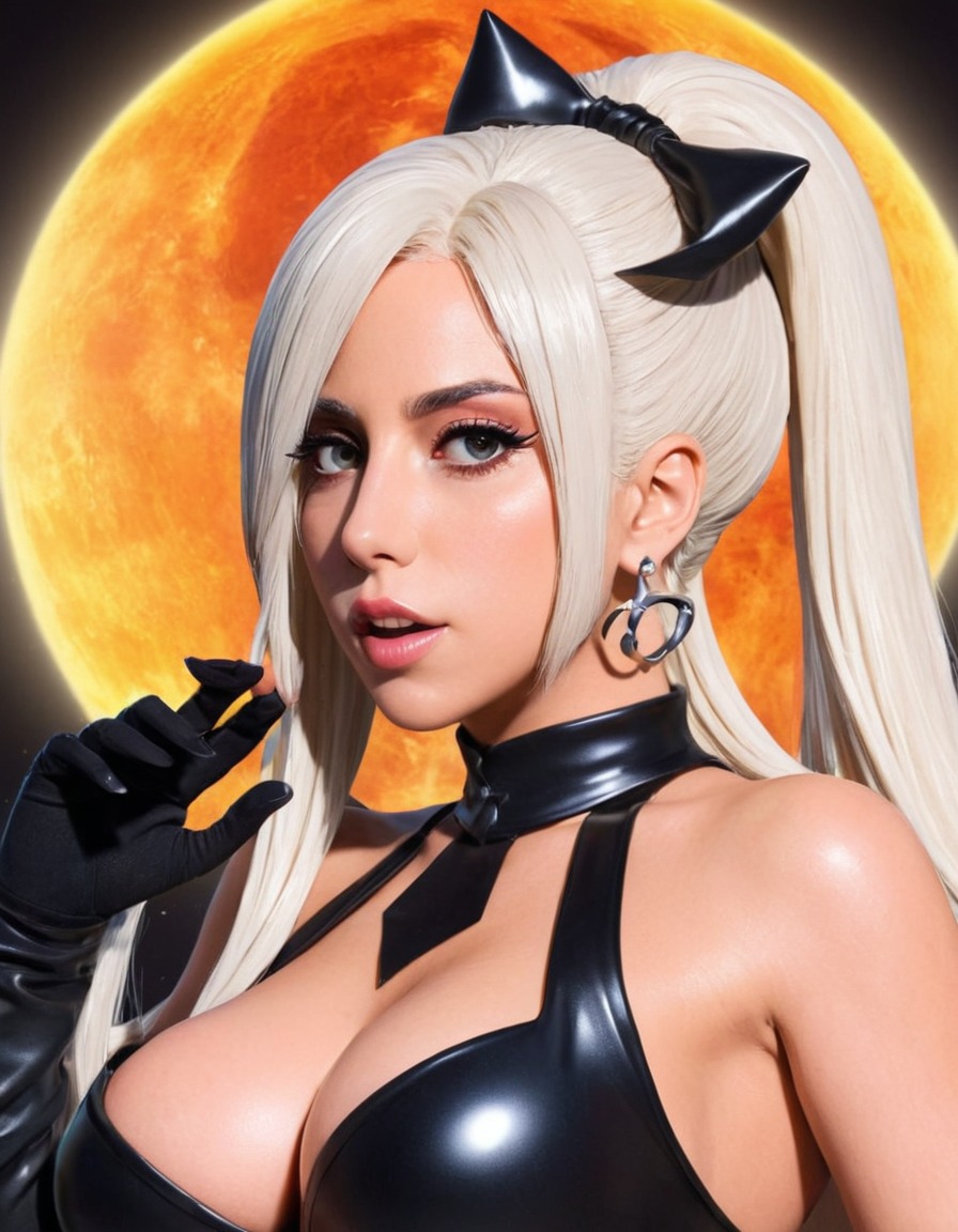 lady gaga, musician, anime, character design, cosplay, pop culture, fashion