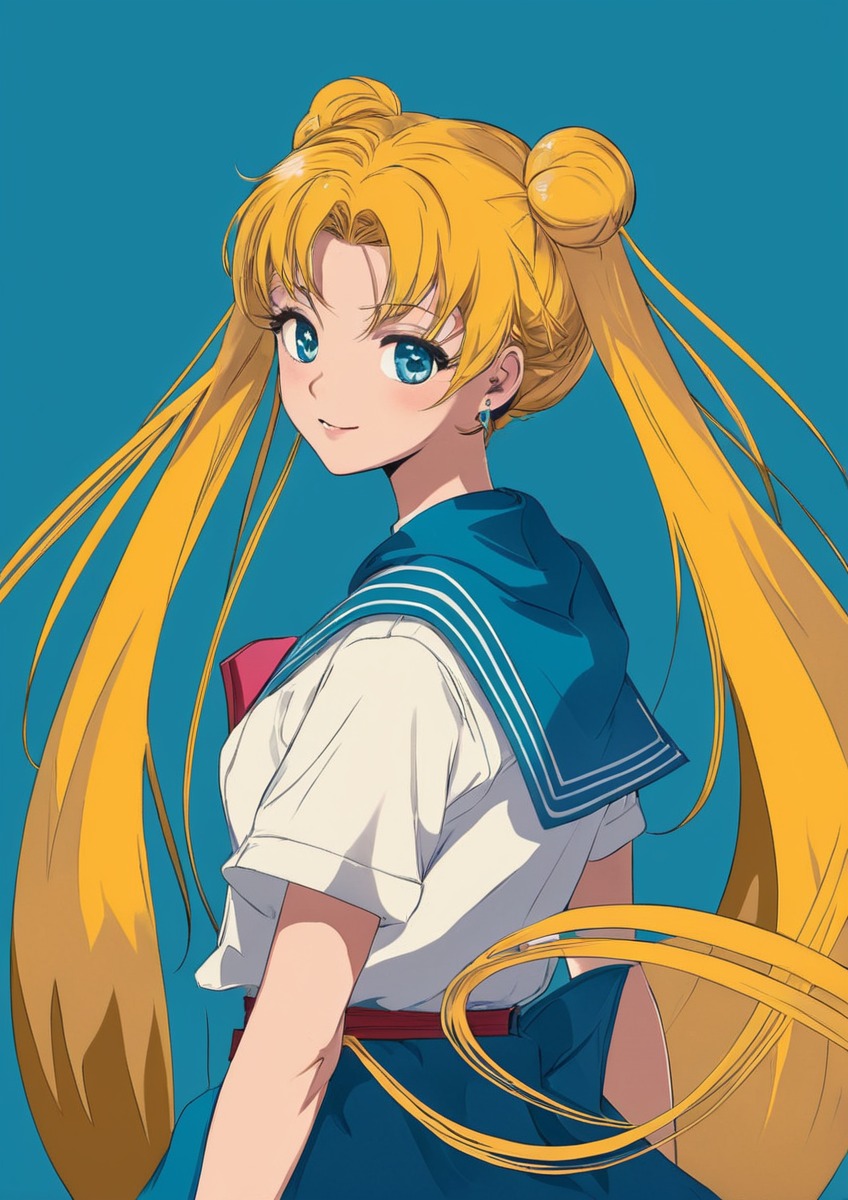 usagi tsukino, sailor moon, anime art, anime girl, mahou shoujo