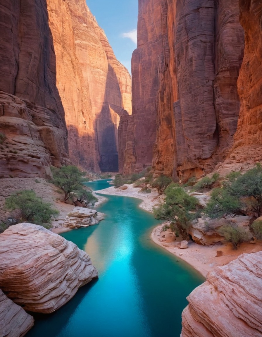 nature, canyon, beautiful, scenic view