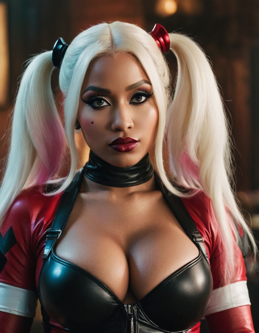 harley quinn, nicki minaj, dc comics, rapper, singer, superhero, villain