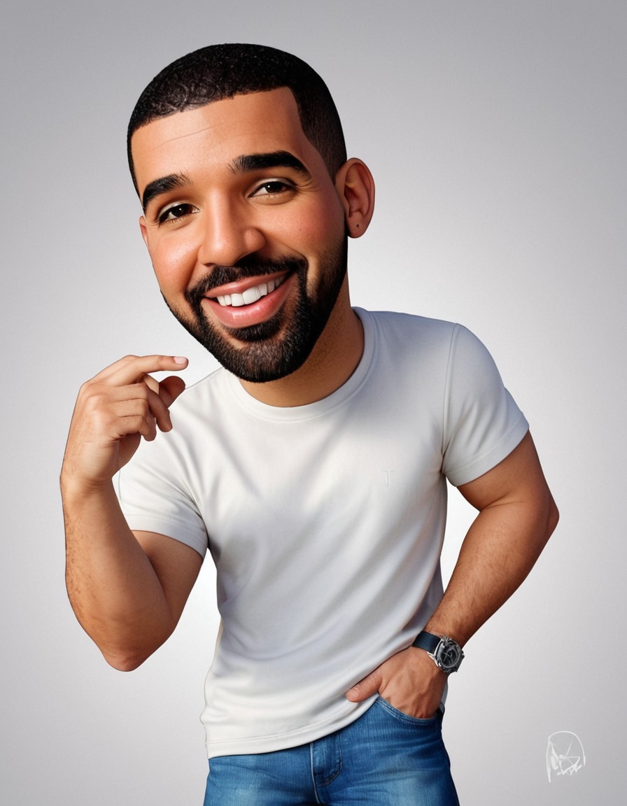 drake, painting, funny, celebrity, art, humor