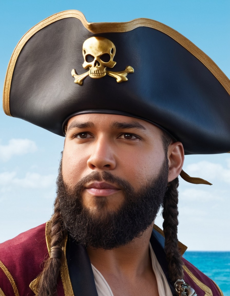 captain smollett, treasure island, pirate, hat, adventure, books