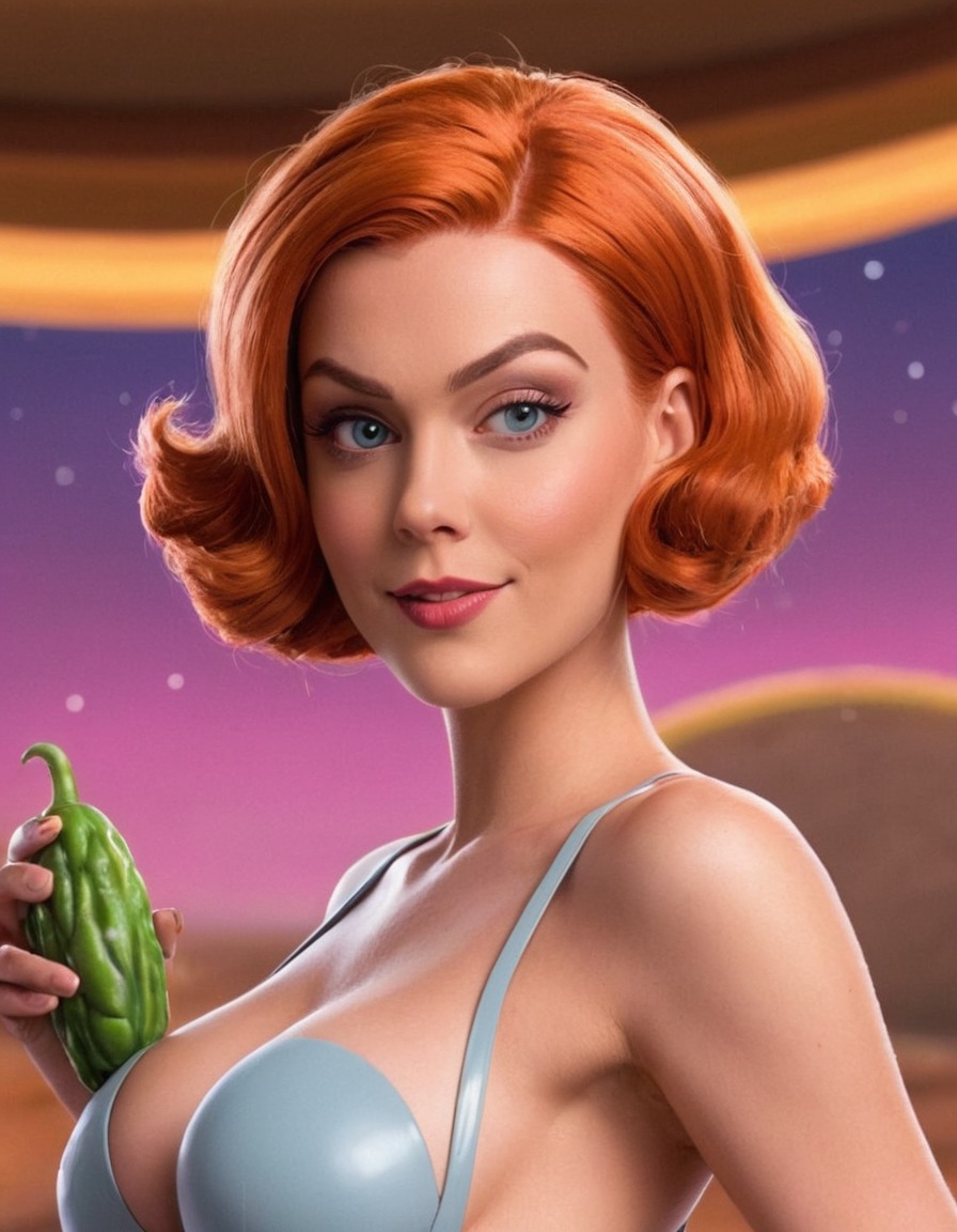 rick and morty, beth smith, seductive, portrait, confident, allure