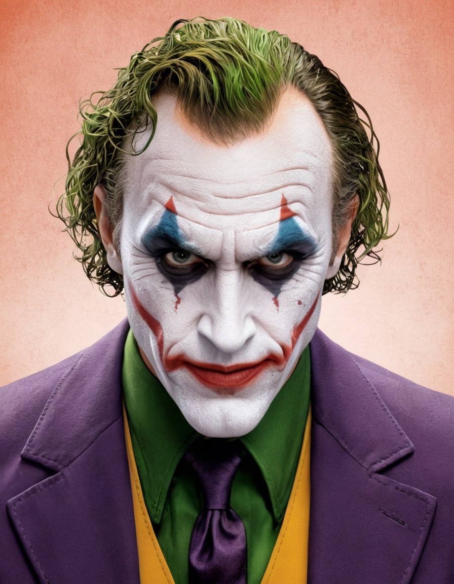 arthur fleck, joker, transformation, portrait, gotham city, dc comics, movies