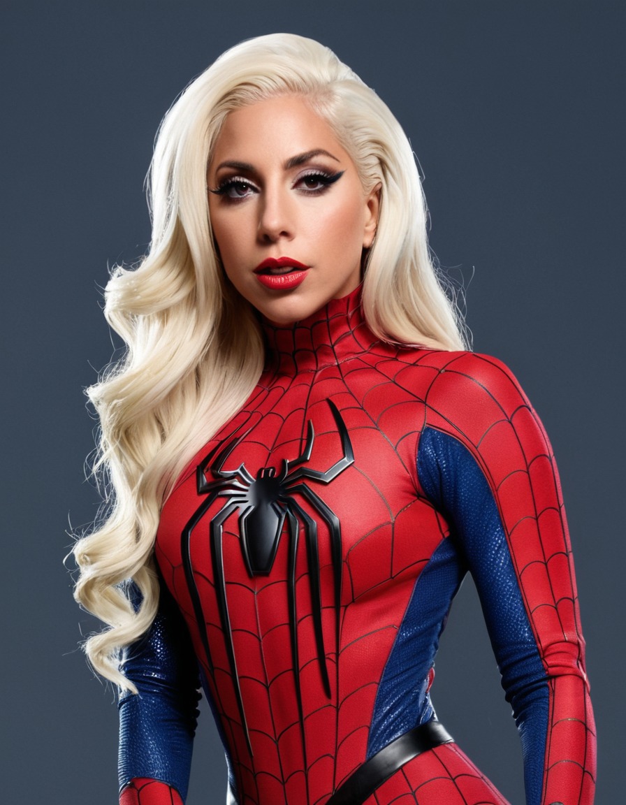 lady gaga, spiderman, celebrity, music, entertainment, superhero, icon