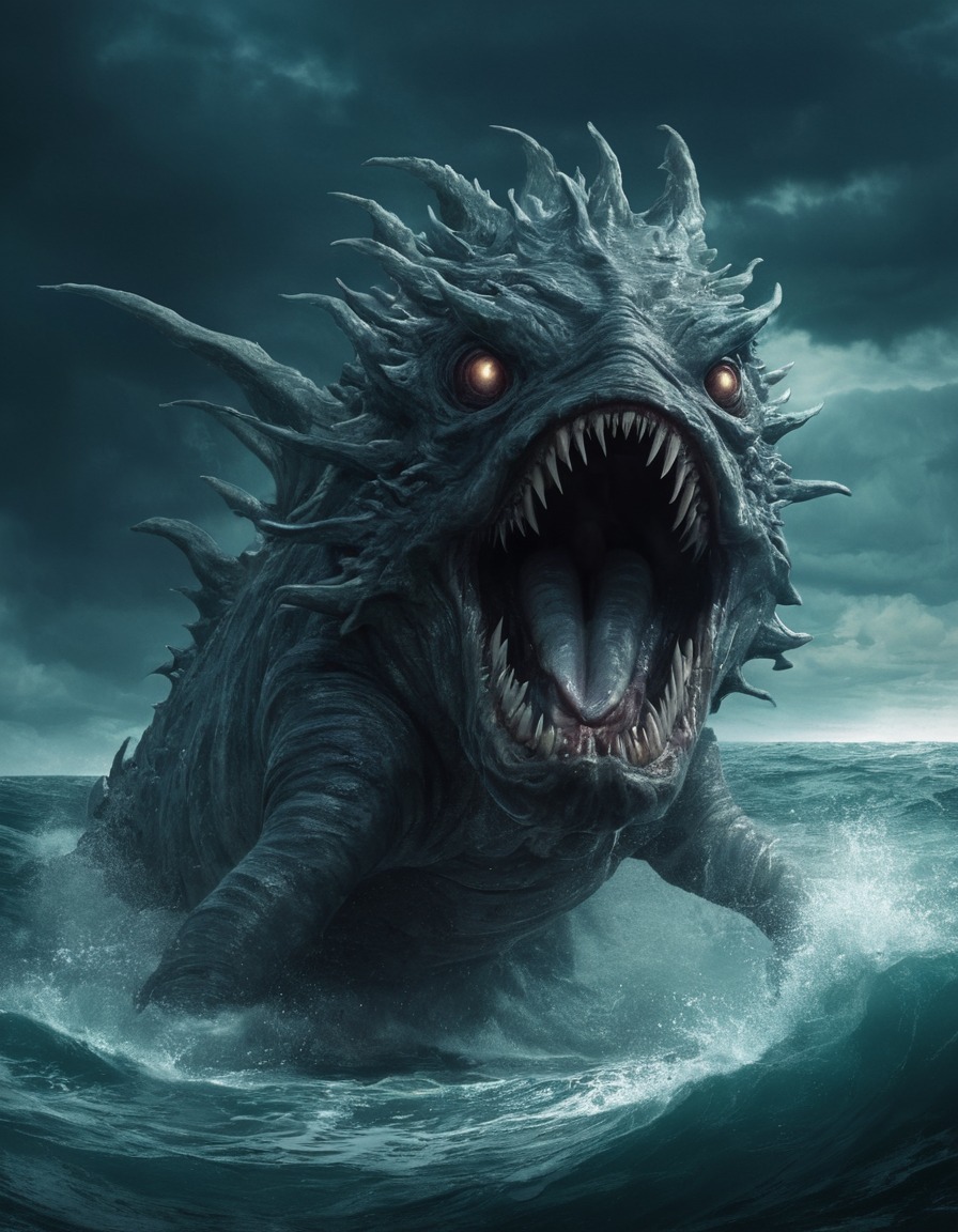 charybdis, sea monster, mythology, greek mythology, legendary creature, dangerous waters, epic