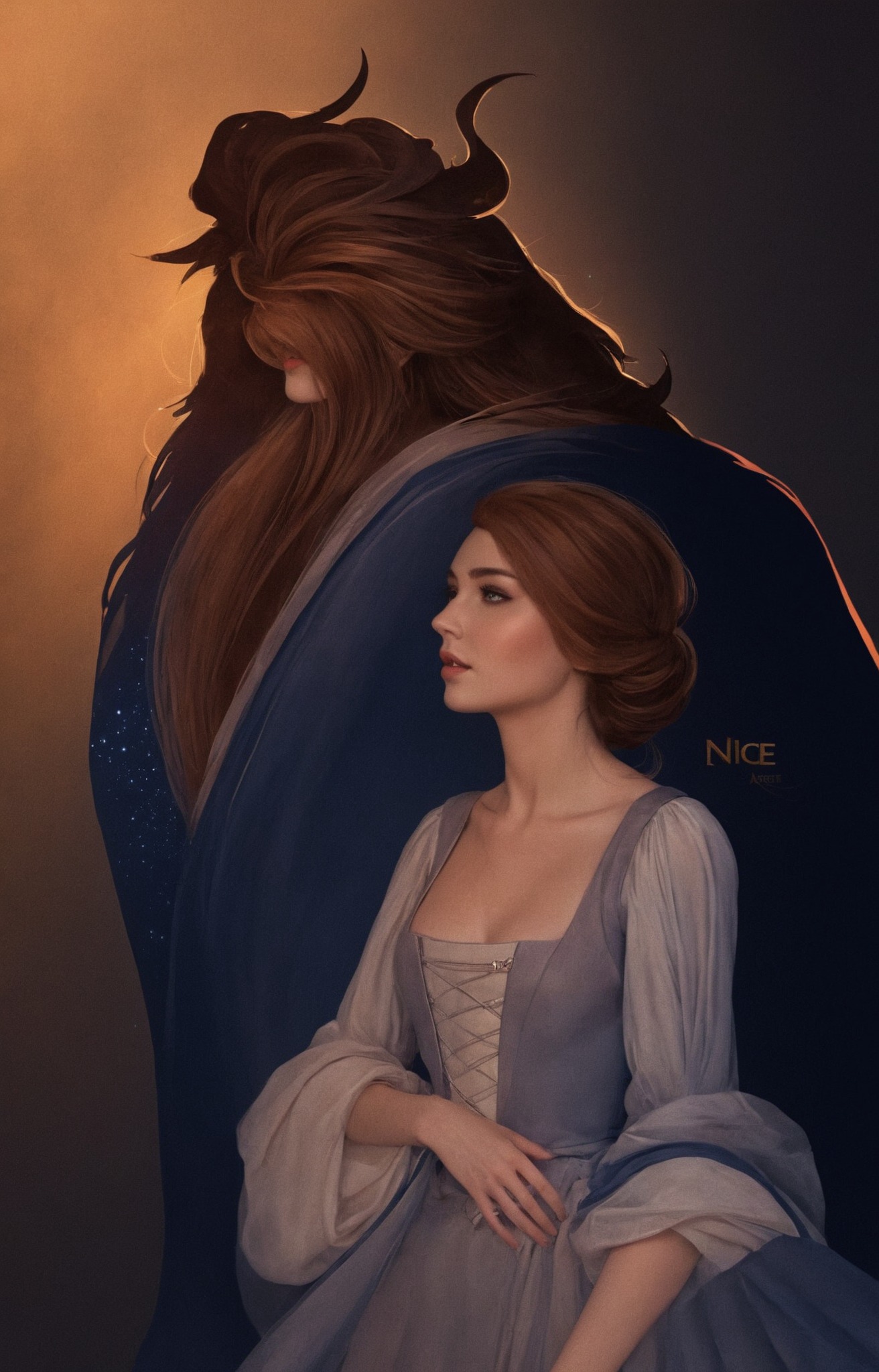 beauty and the beast, belle, my art