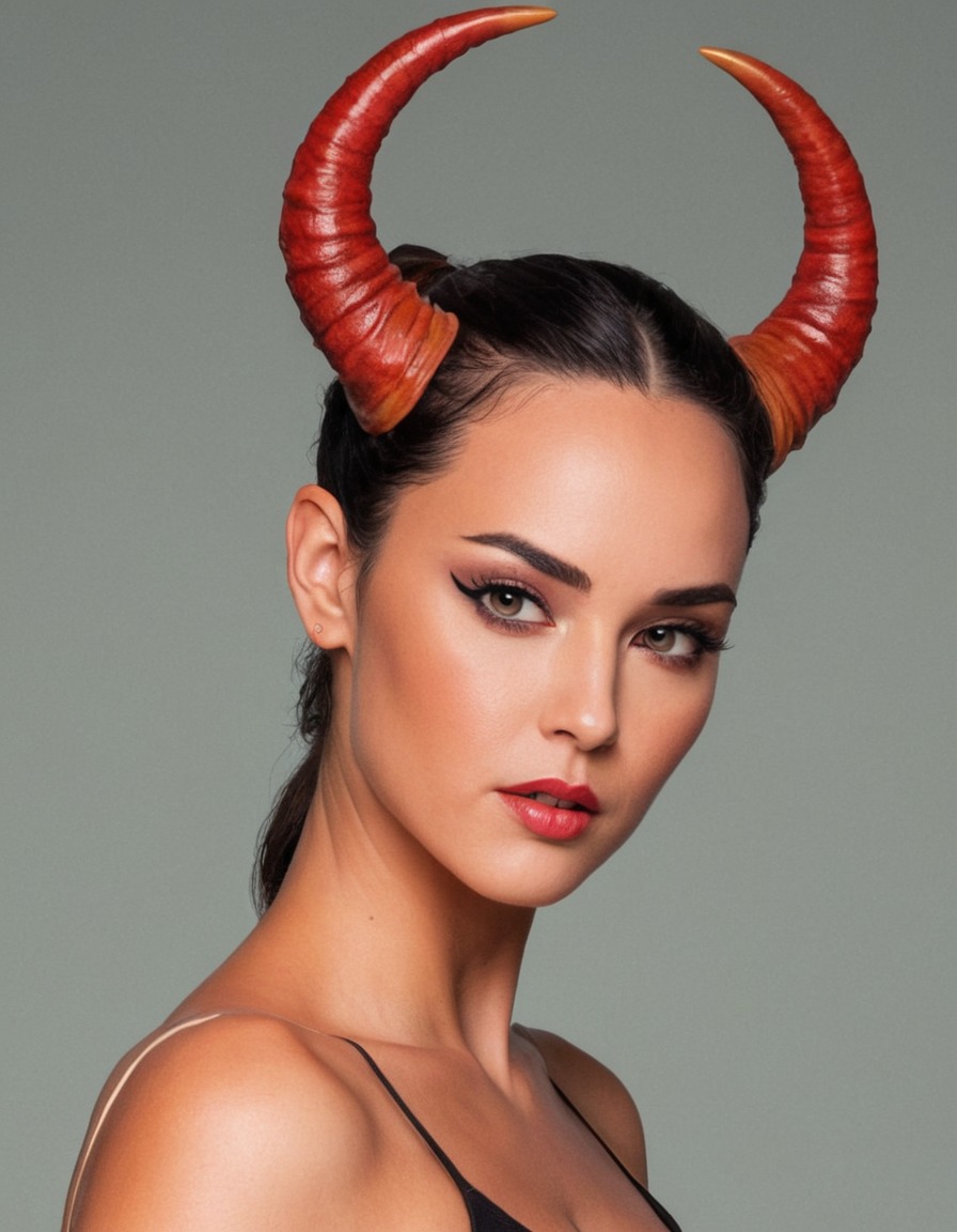 mutations, woman, female, horns, forehead, physical transformation, fantasy