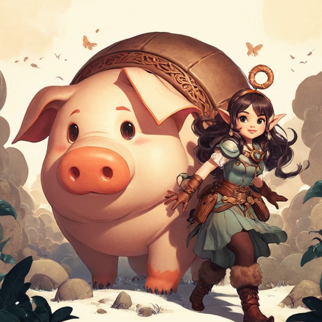 digitalart, videogamefanart, warrior, rpg, cartoon, elf, anime, fanart, characterdesign, animegirl, magic, fantasyart, adoptable, anthropomorphic, characterconcept, conceptart, coolcharacter, coolcharacters, cute, cuteadorable, dnd, fantasy, fantasycharacter, fantasycreature, medieval, pig, piggirl, piggy, piggygirl, roleplay