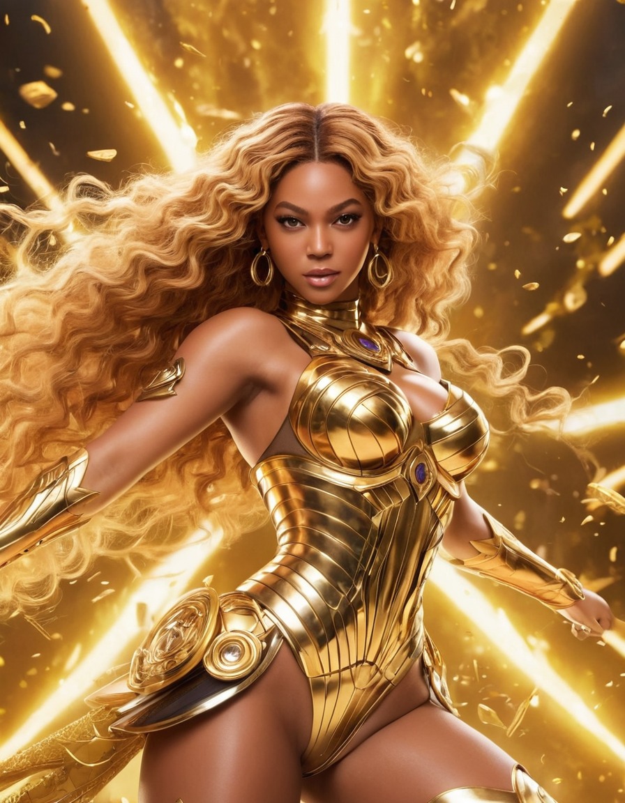 beyoncé, anime, warrior, fantasy, transformation, power, energy