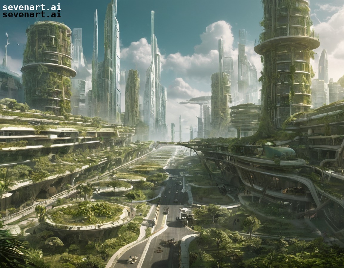 eco-friendly, sustainable, futuristic, post-apocalyptic, green technology, future