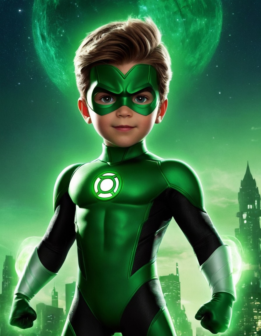 green lantern, childhood, superhero, dc comics, hal jordan