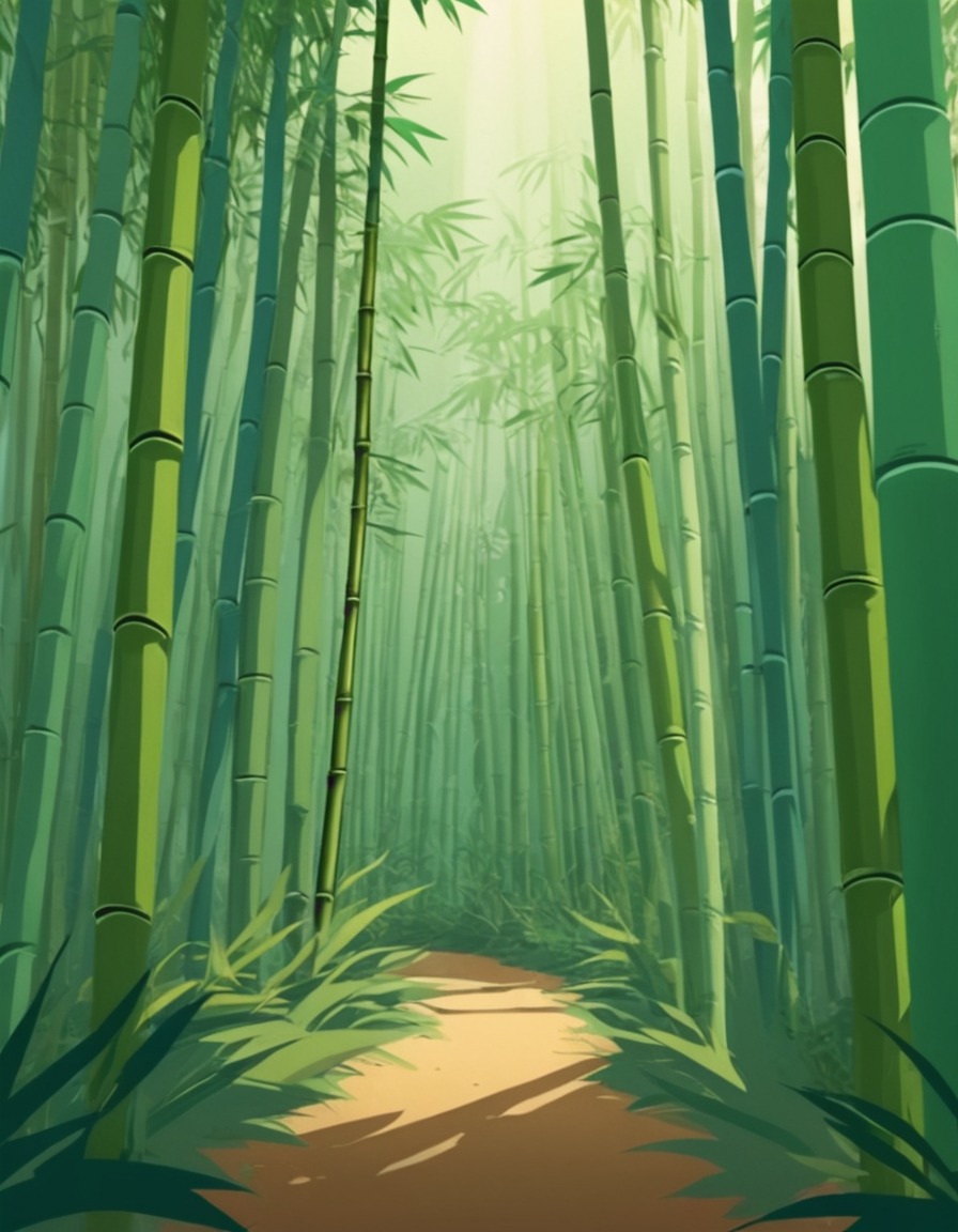 nature, bamboo forest, beauty, greenery, tranquility