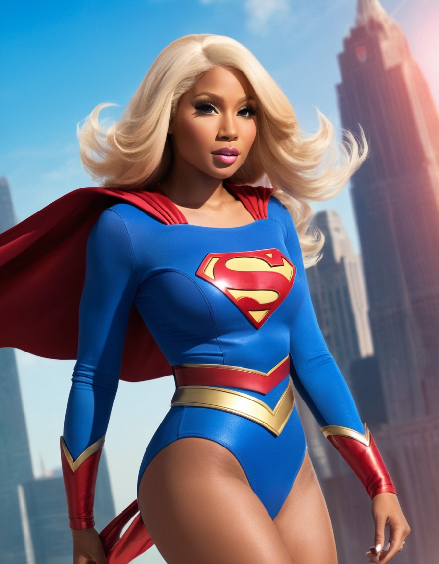 nicki minaj, supergirl, superheroine, music industry, empowerment, feminism, pop culture