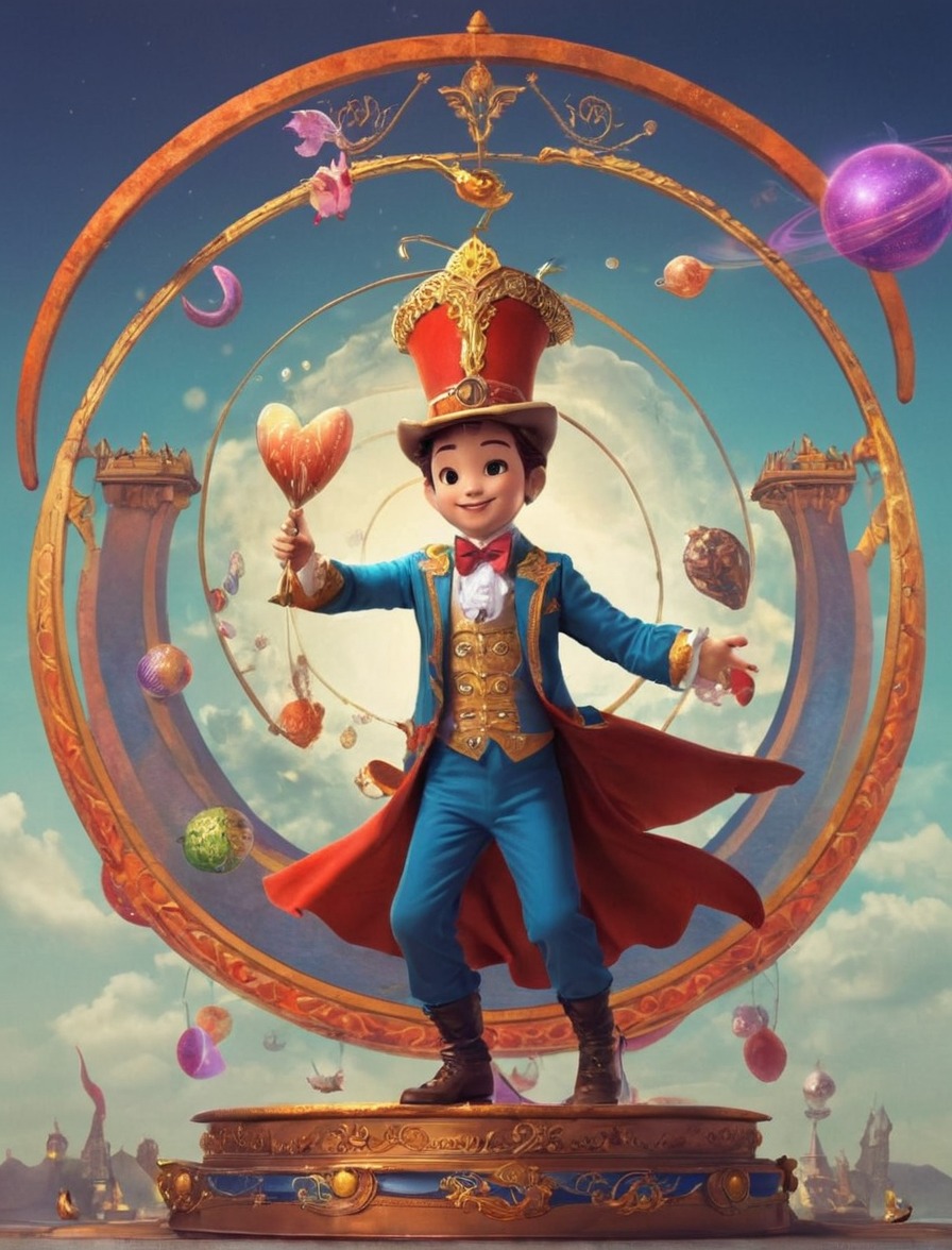 digitalart, conceptart, surreal, characterdesign, portrait, magic, fantasyart, digitalpainting, vintage, circus