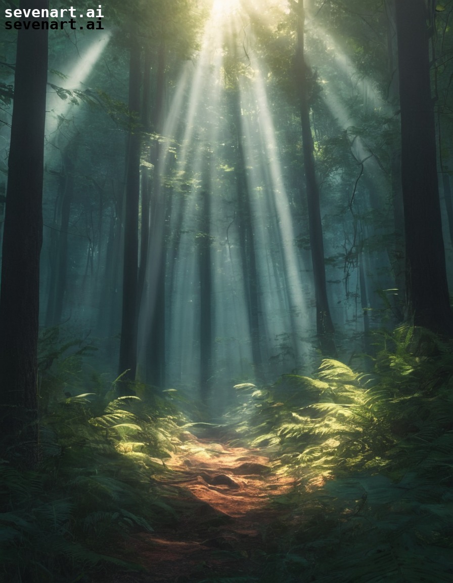 nature, forest, sunlight, trees, tranquil