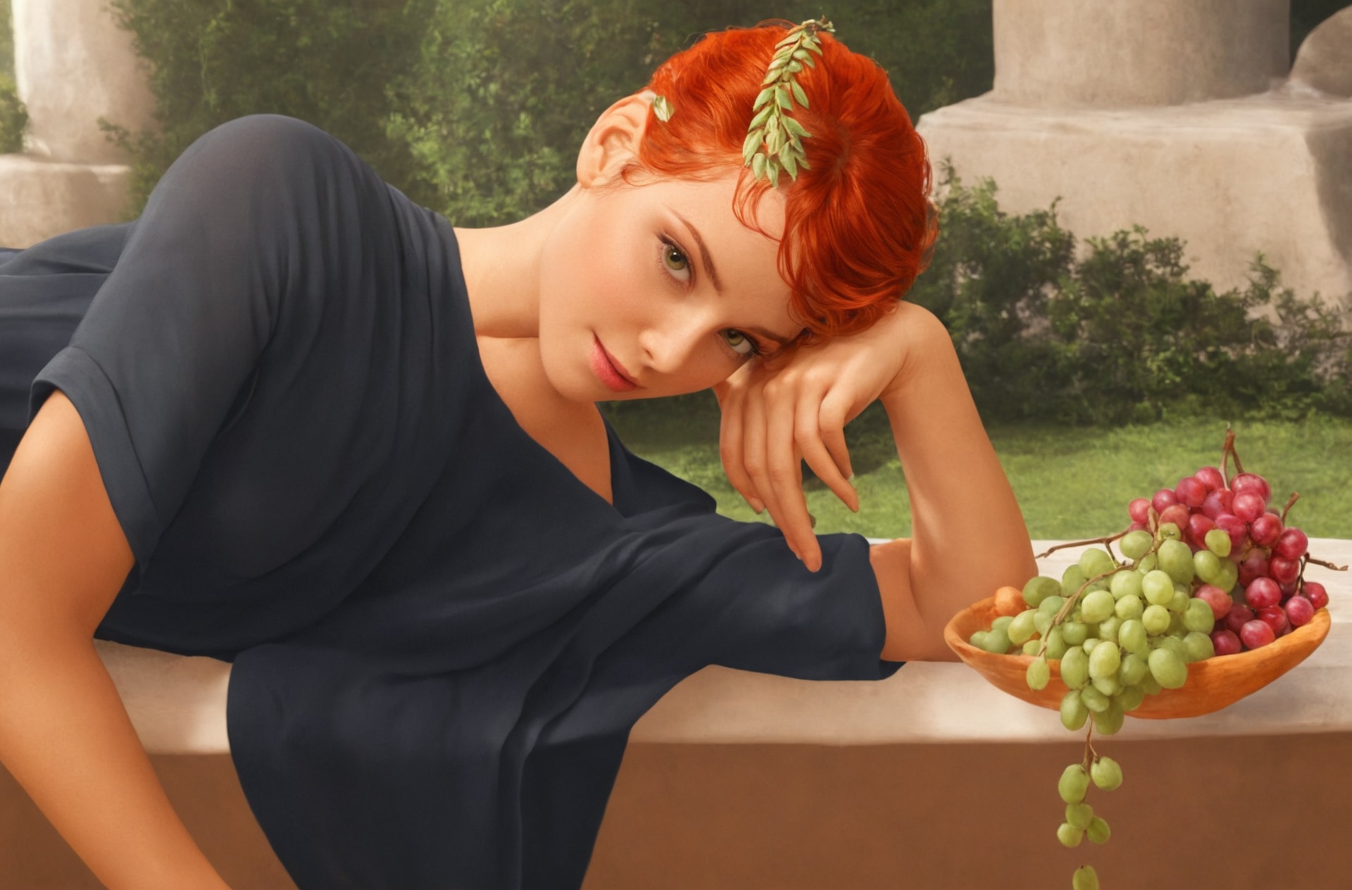 good omens, good omens fanart, ancient rome, ineffable husbands, crowley, aziraphale, digital art, painting, artists on tumblr