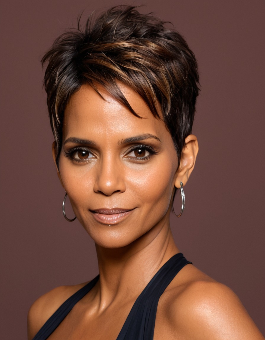 halle berry, actress, painting, funny, celebrity, humor, art