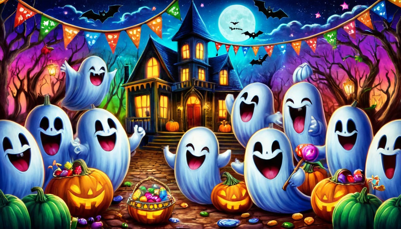 ghost, spooky, halloween, gigglingghosts, funghosts