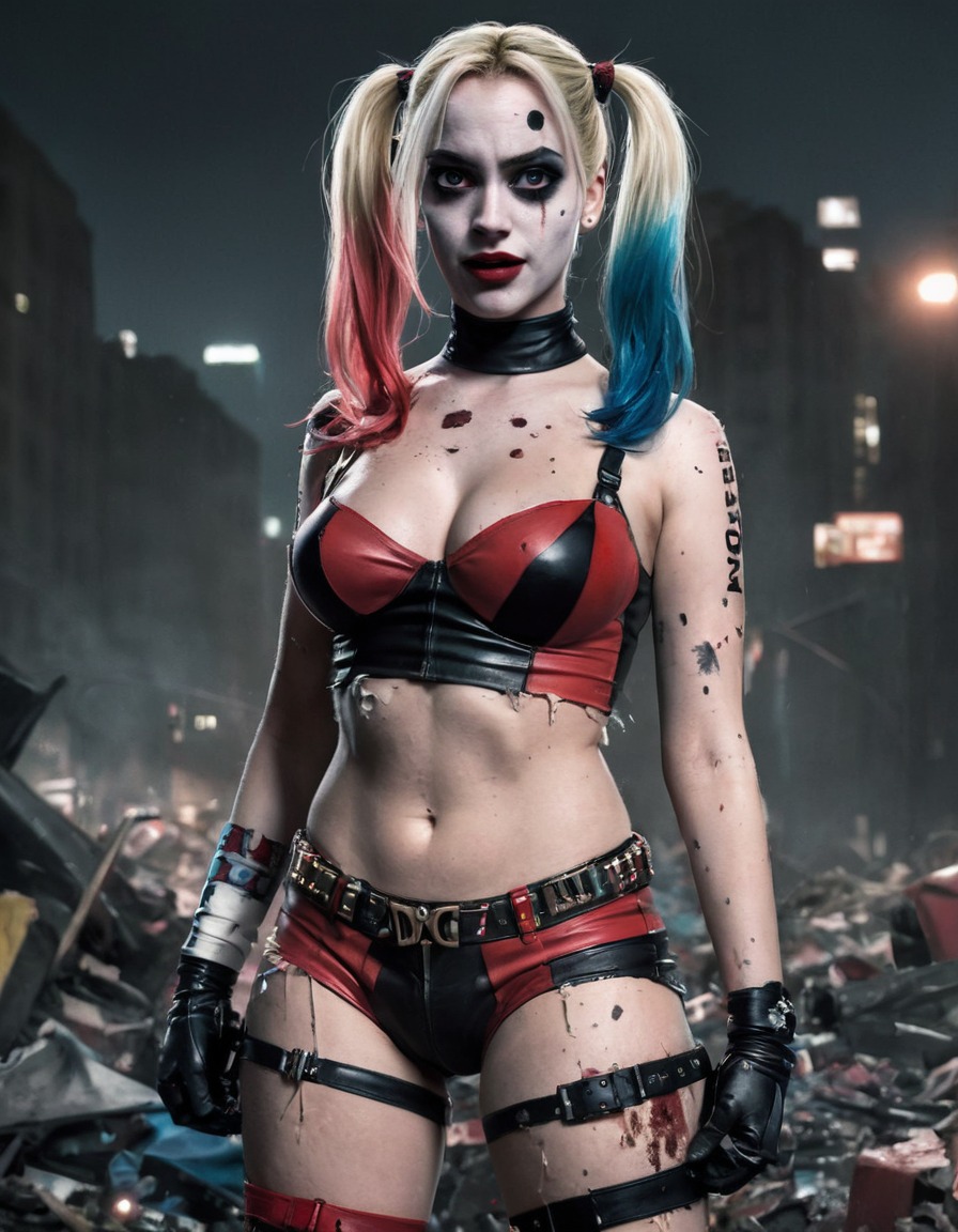 harley quinn, dc comics, superhero, chaos