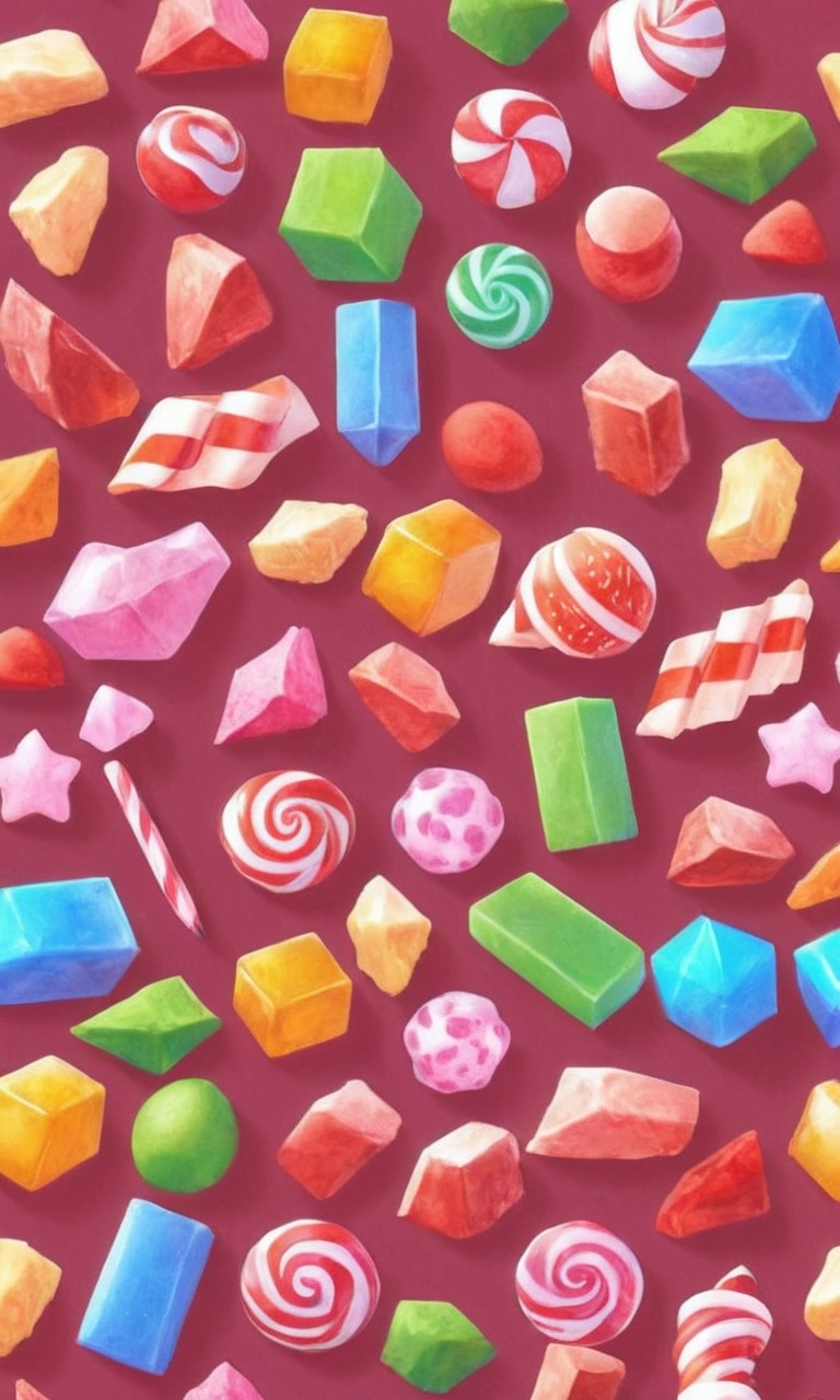 wallpaper, candy, pixelated, sweets