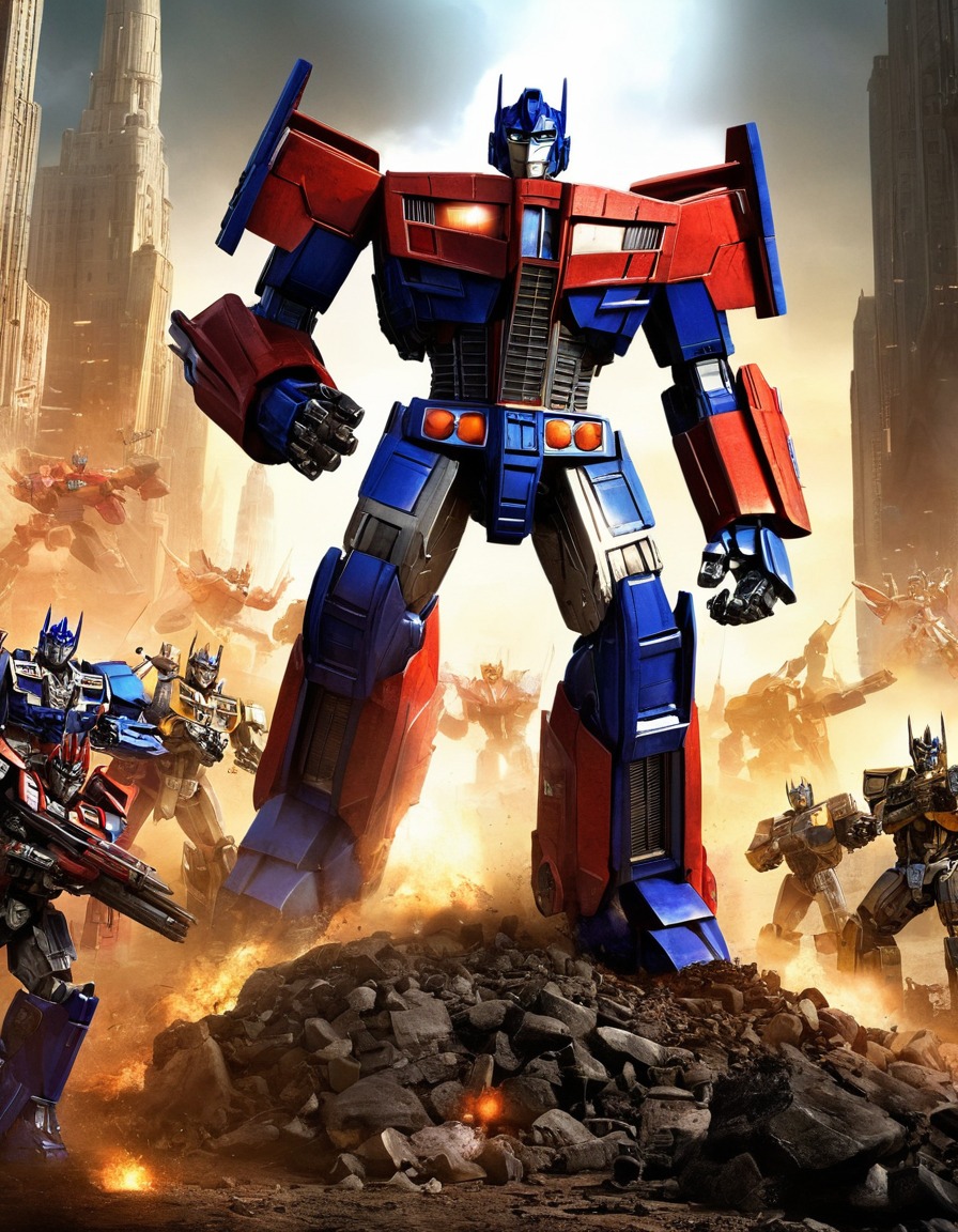 optimus prime, autobots, decepticons, transformers, battle, robots, games, movies