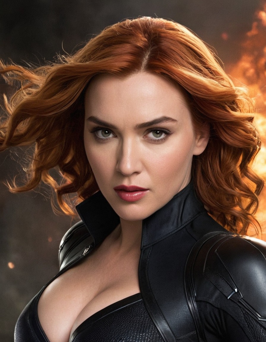 black widow, kate winslet, actress, marvel, superhero, hollywood