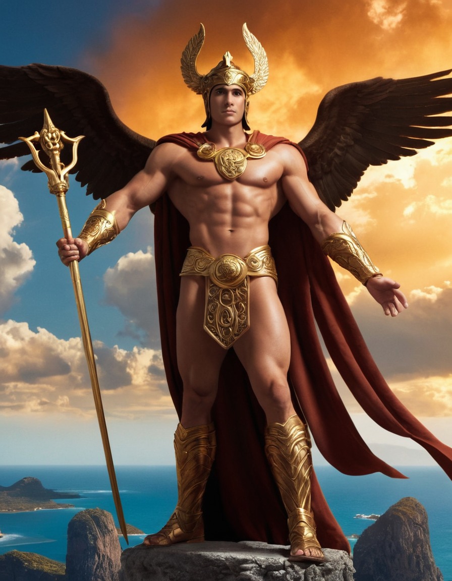 hermes, epic, greek mythology, divine intervention, olympian gods, messenger, mythological character