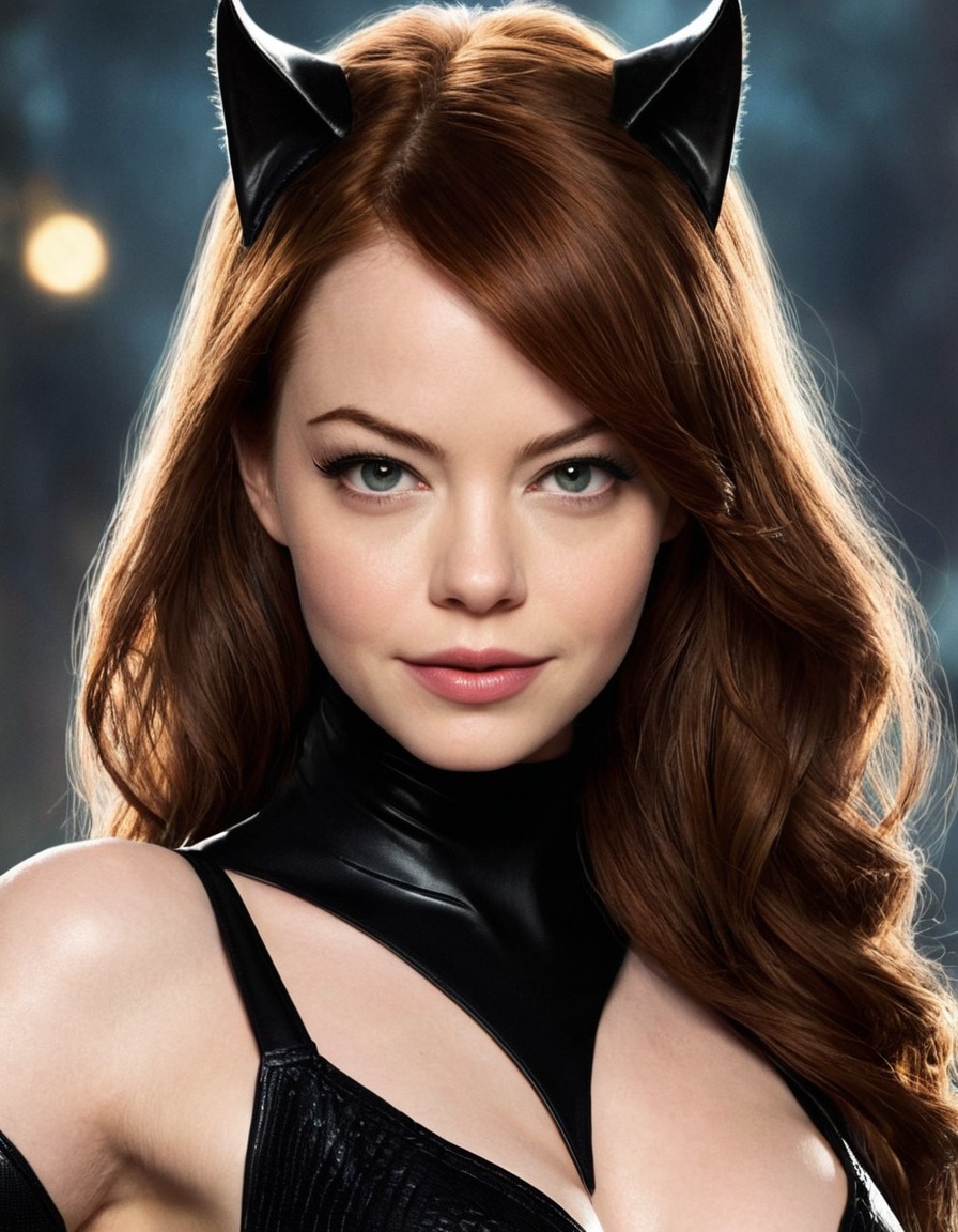 catwoman, emma stone, dc comics, superheroine, actress, batman, dc extended universe