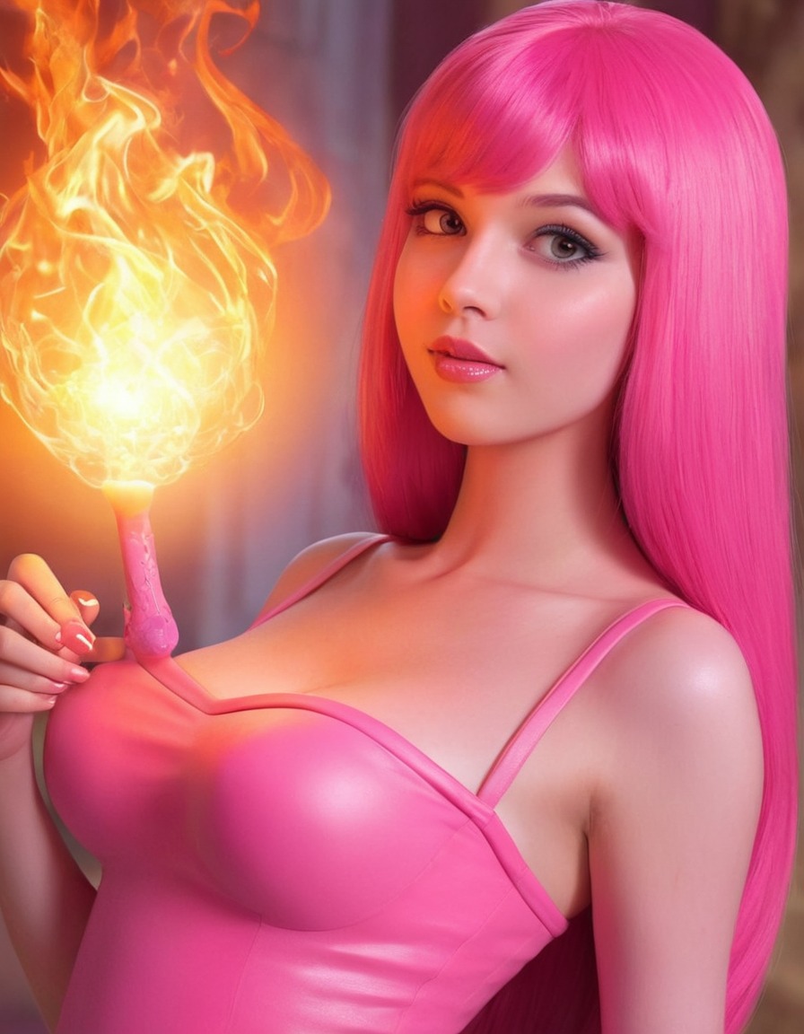 princess bubblegum, adventure time, cartoon character, fictional character, beautiful woman, pop culture icon