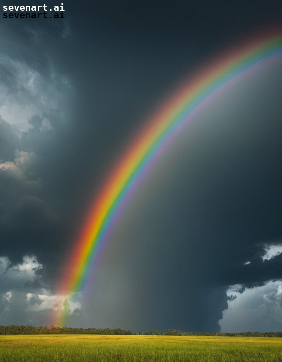 nature, weather, sky, rainbow, storm