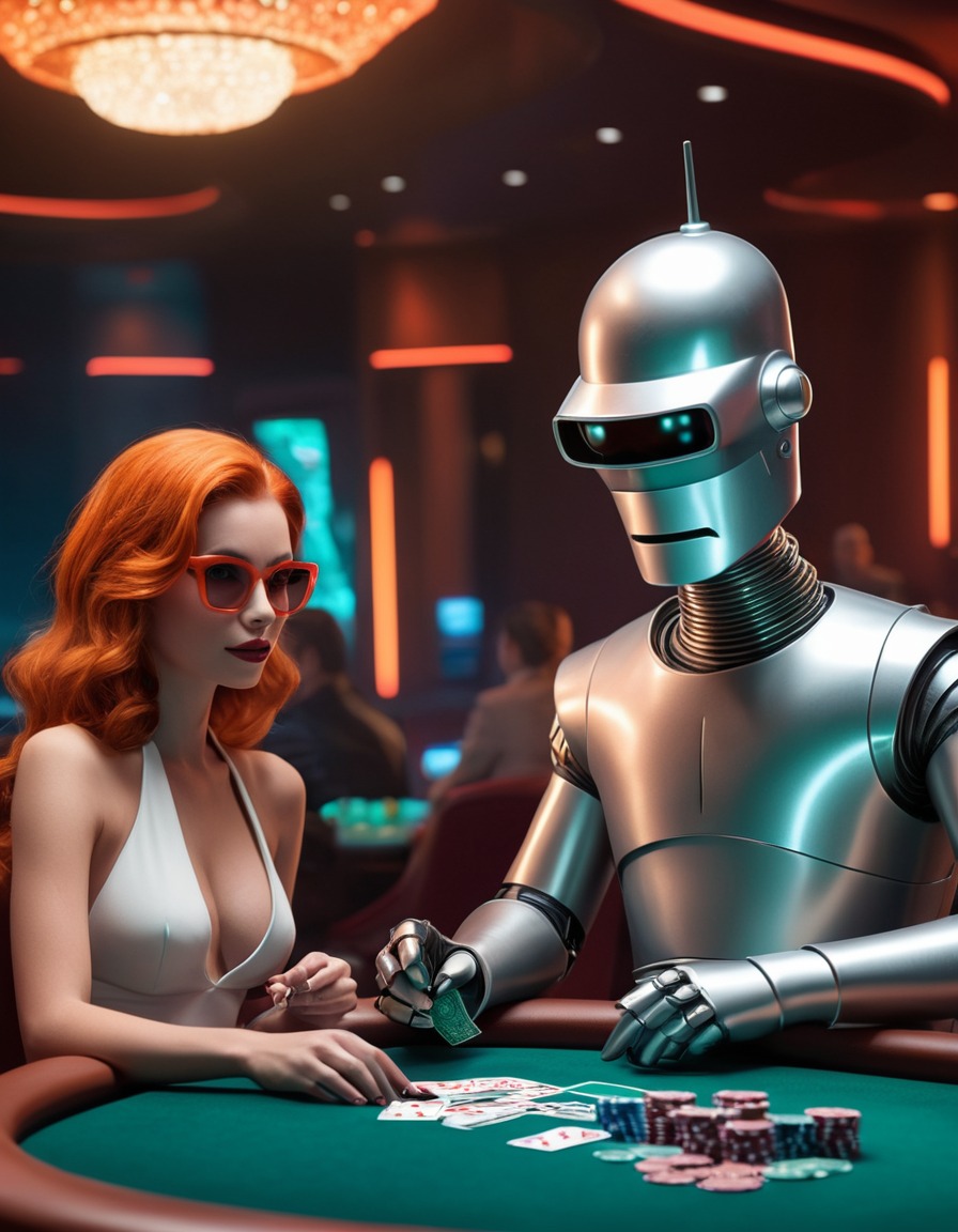 futuristic, casino, fry, bender, poker, gambling, futurama