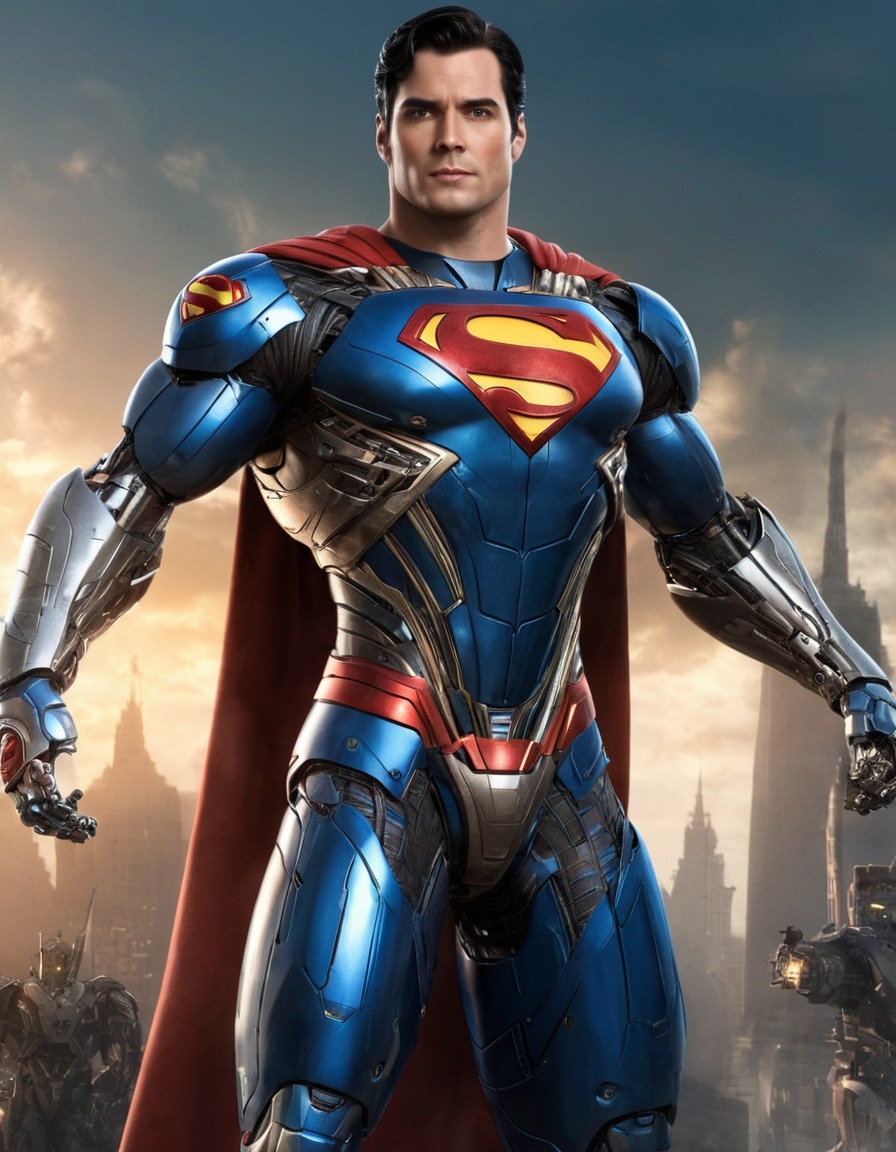 superman, robot, dc comics, superhero, kryptonian, artificial intelligence